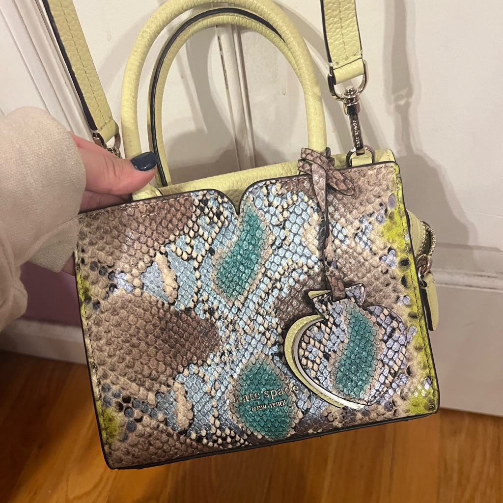Kate Spade Snakeskin Crossbody Mini Tote